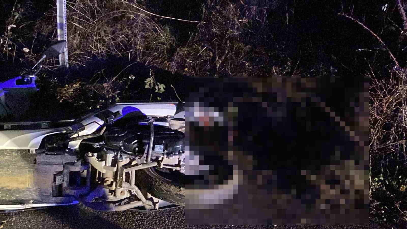 Kontrolden çıkan motosiklet devrildi: 1 ölü
