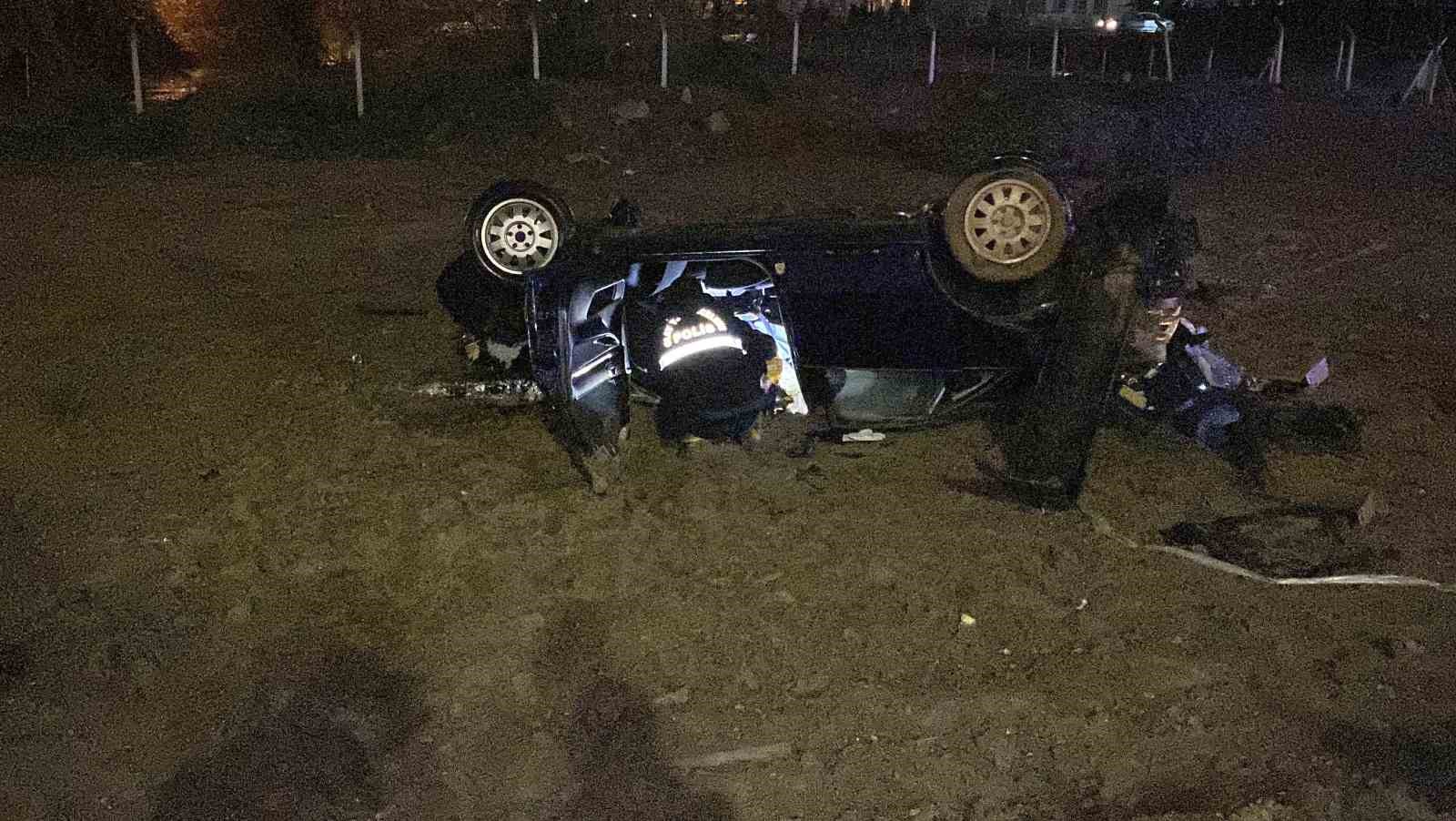 Kontrolden çıkan otomobil takla attı: 1 ölü
