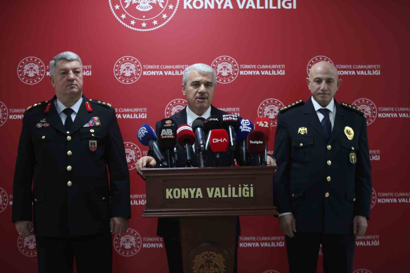 Konya Valisi Akın, 2025 yılındaki güvenlik ve asayiş olaylarını değerlendirdi
