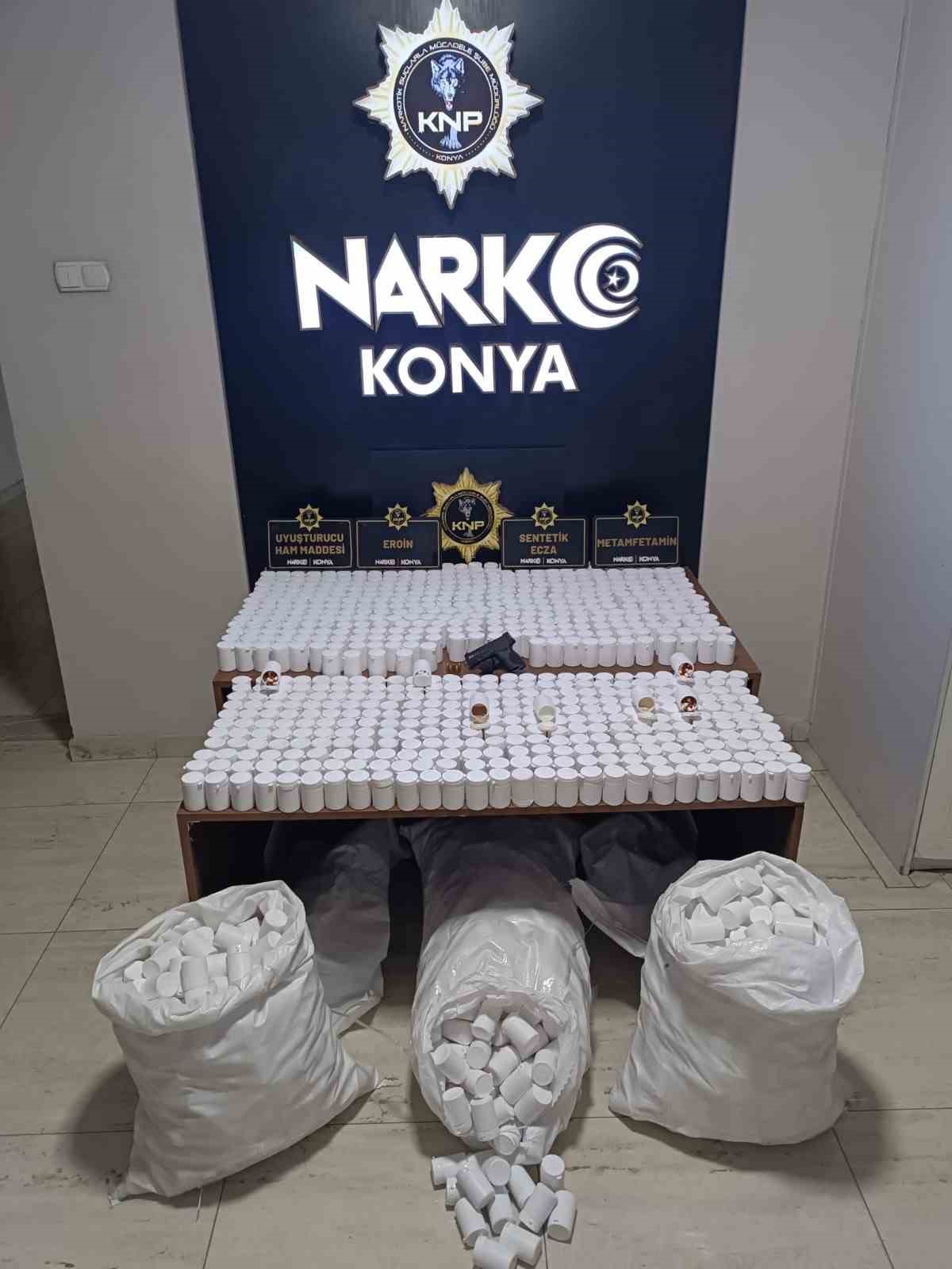 Konya’da 1 ayda 187 uyuşturucu taciri tutuklandı
