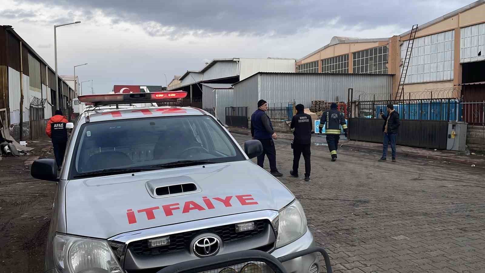 Konya’da dondurma deposunda amonyak gazı sızıntısı: 1 işçi hastaneye kaldırıldı
