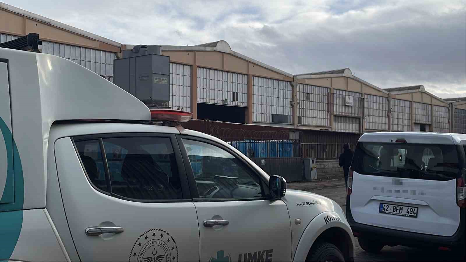 Konya’da dondurma deposunda amonyak gazı sızıntısı: 1 işçi hastaneye kaldırıldı
