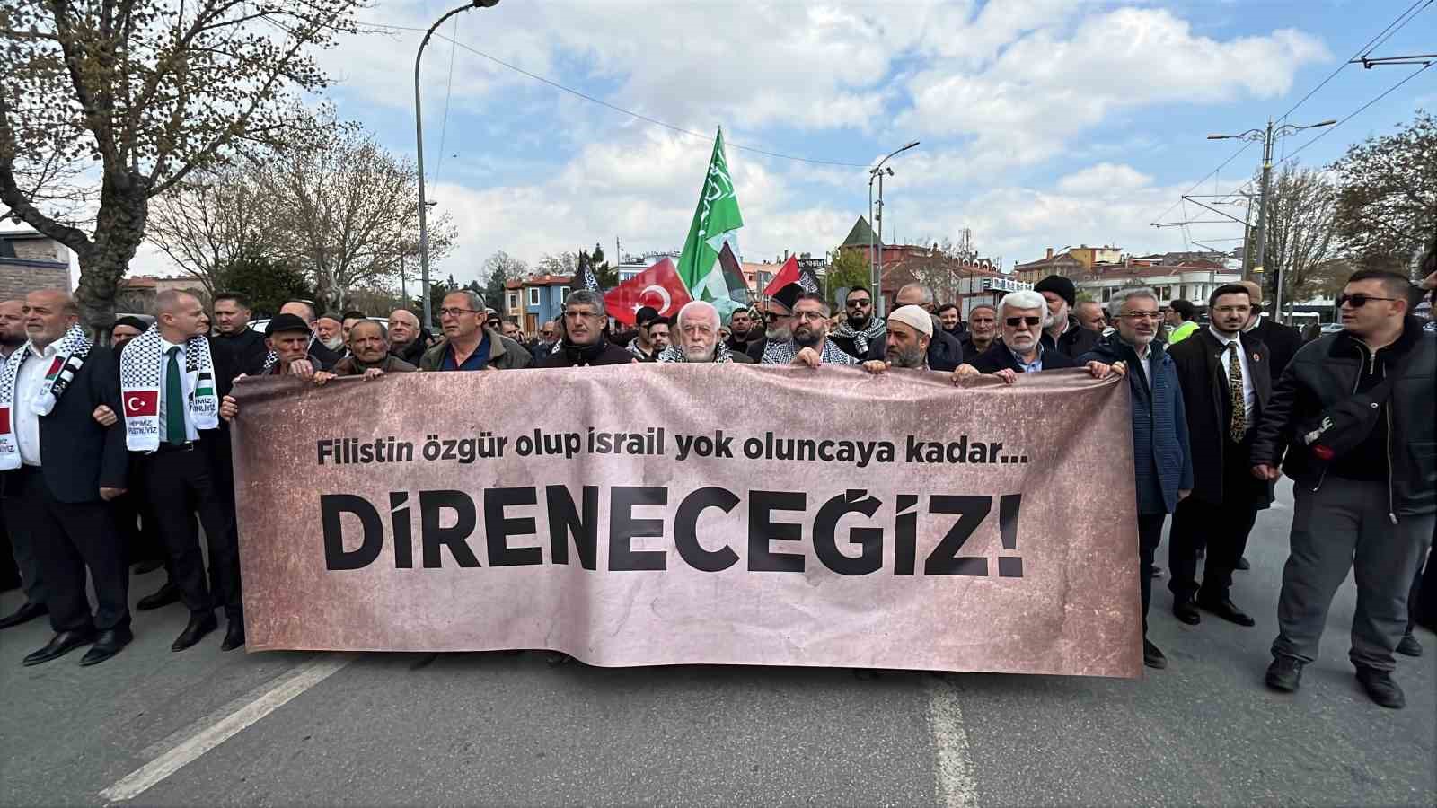 Konya’da Filistin’e destek yürüyüşü
