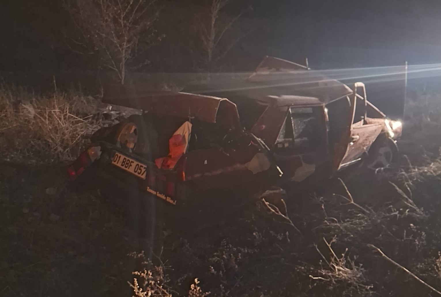 Konya’da otomobil devrildi: 1 yaralı
