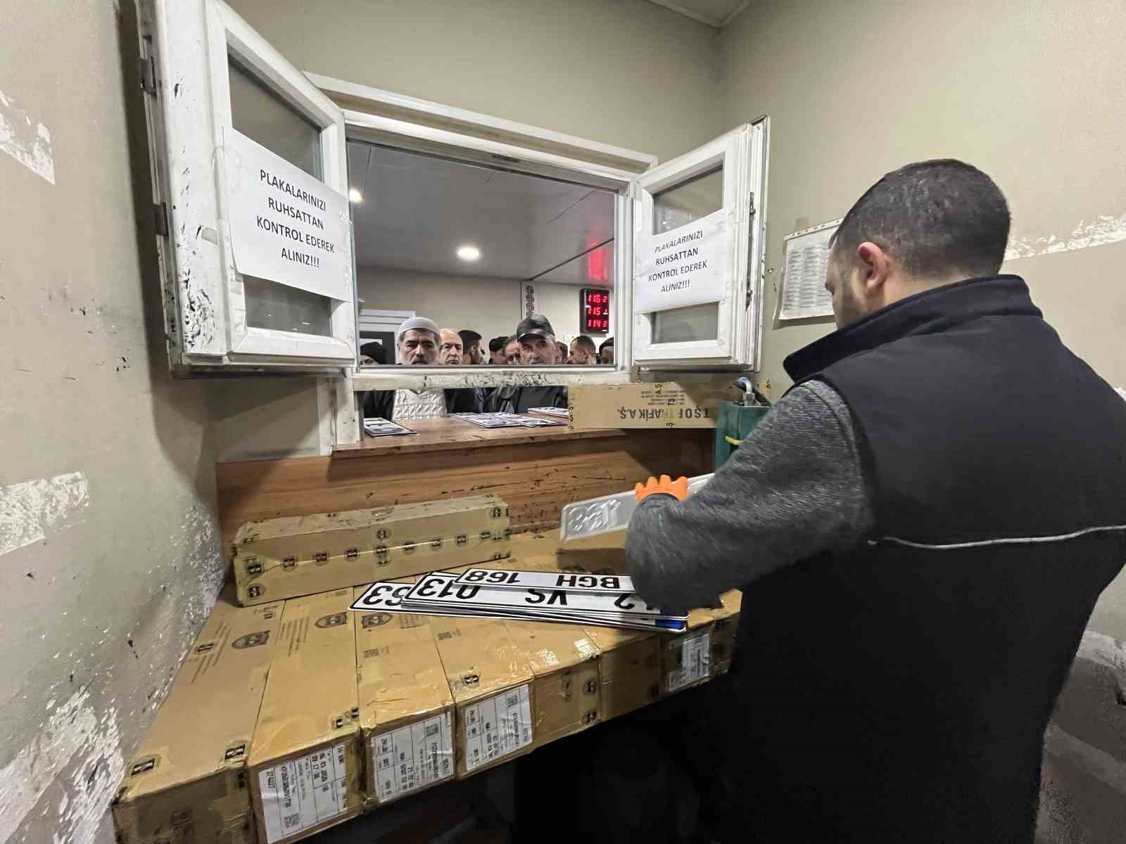 Konya’da plaka basım yoğunluğu devam ediyor
