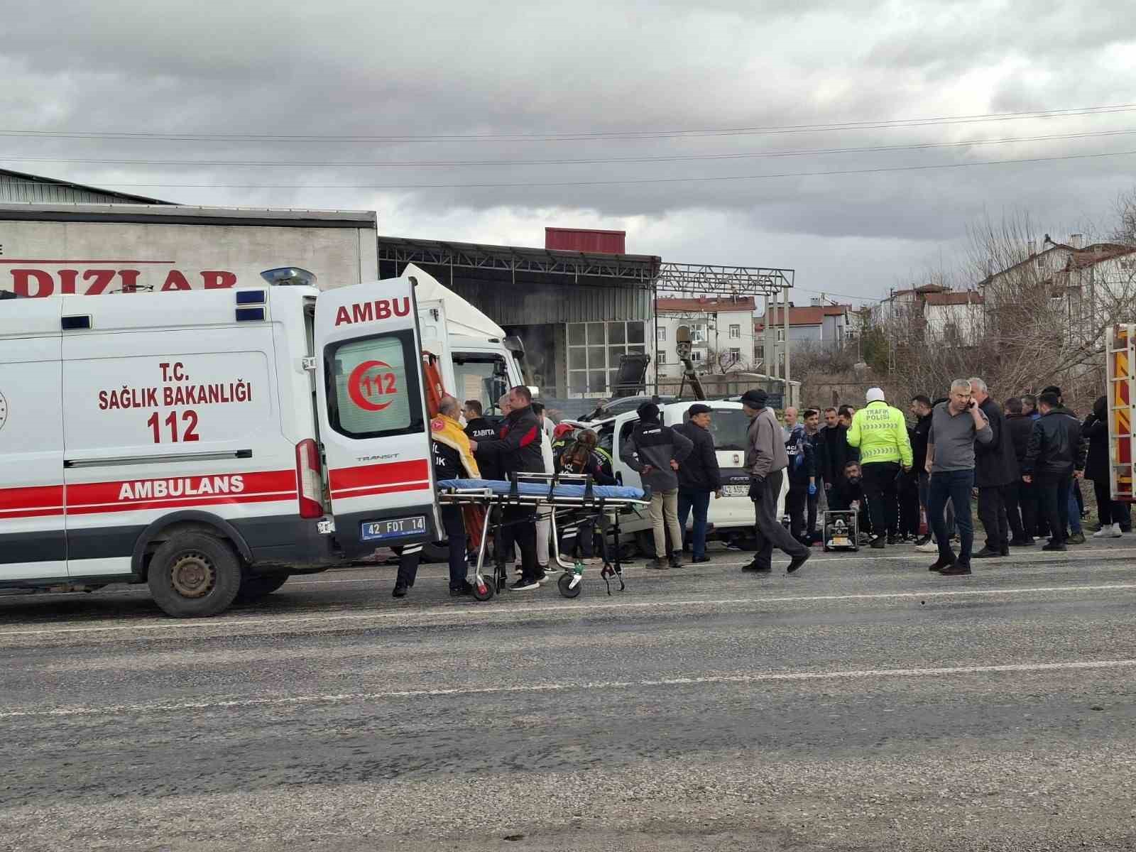Konya’da trafik kazaları: 7 yaralı
