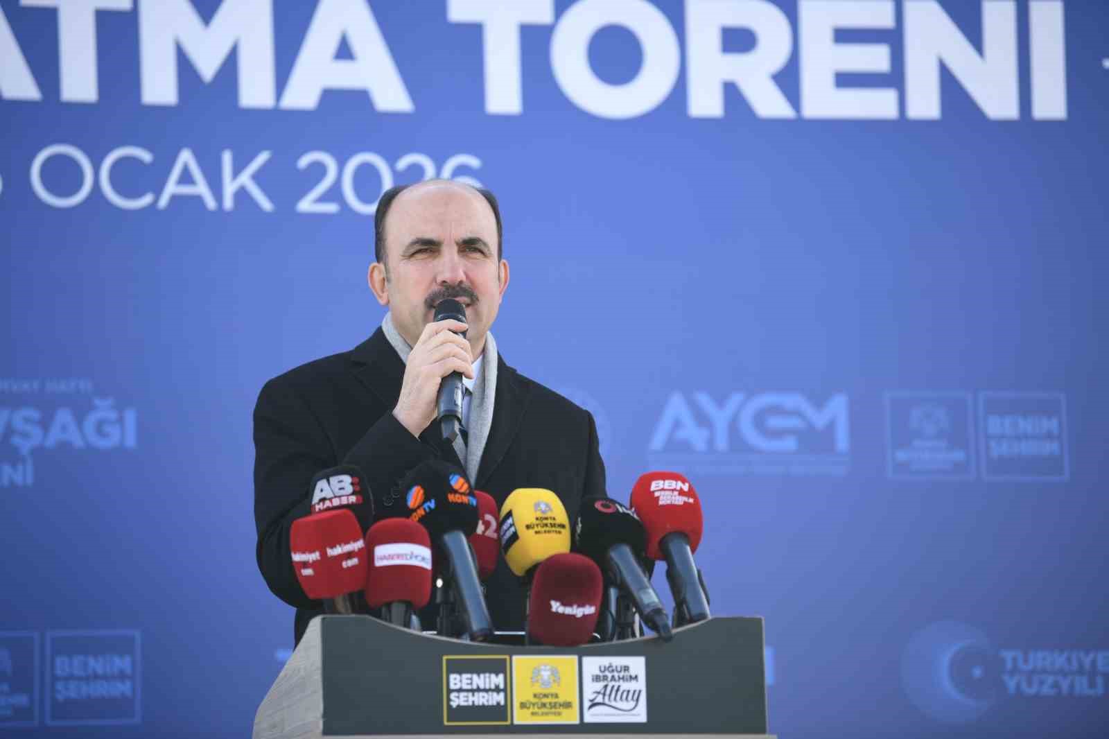 Konya’nın gelişen raylı sistem yolculuğunda önemli bir yatırımın daha temeli atıldı
