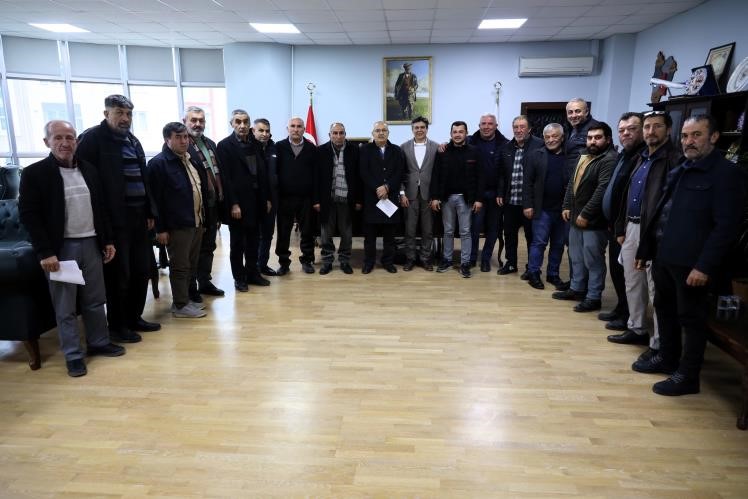 Köy muhtarları Başkan Durgut’a taleplerini iletti
