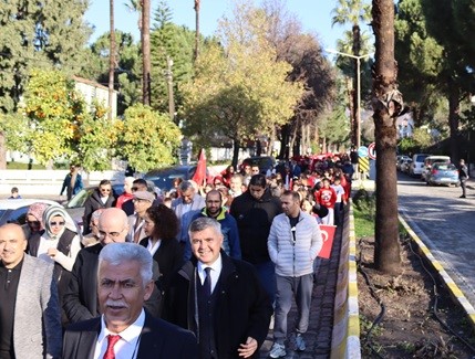 Köyceğiz’de Bayrak Yürüyüşü coşkuyla tamamlandı
