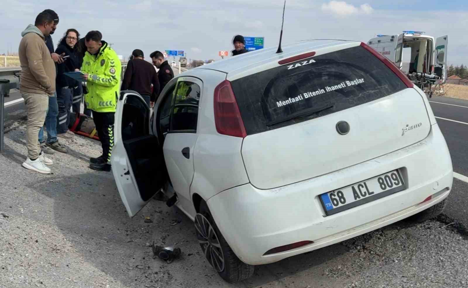 Köyüne gitmek için yola çıktı, kazada yaralanıp hastanelik oldu
