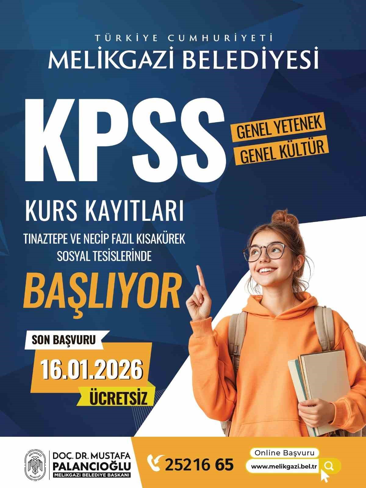 KPSS’ye hazırlık kursu başlıyor
