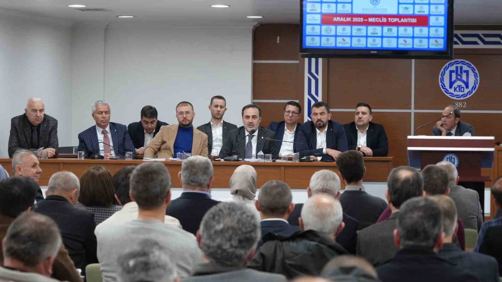 KTO Başkanı Selçuk Öztürk: "2026 ekonomide umut yılı olacak"
