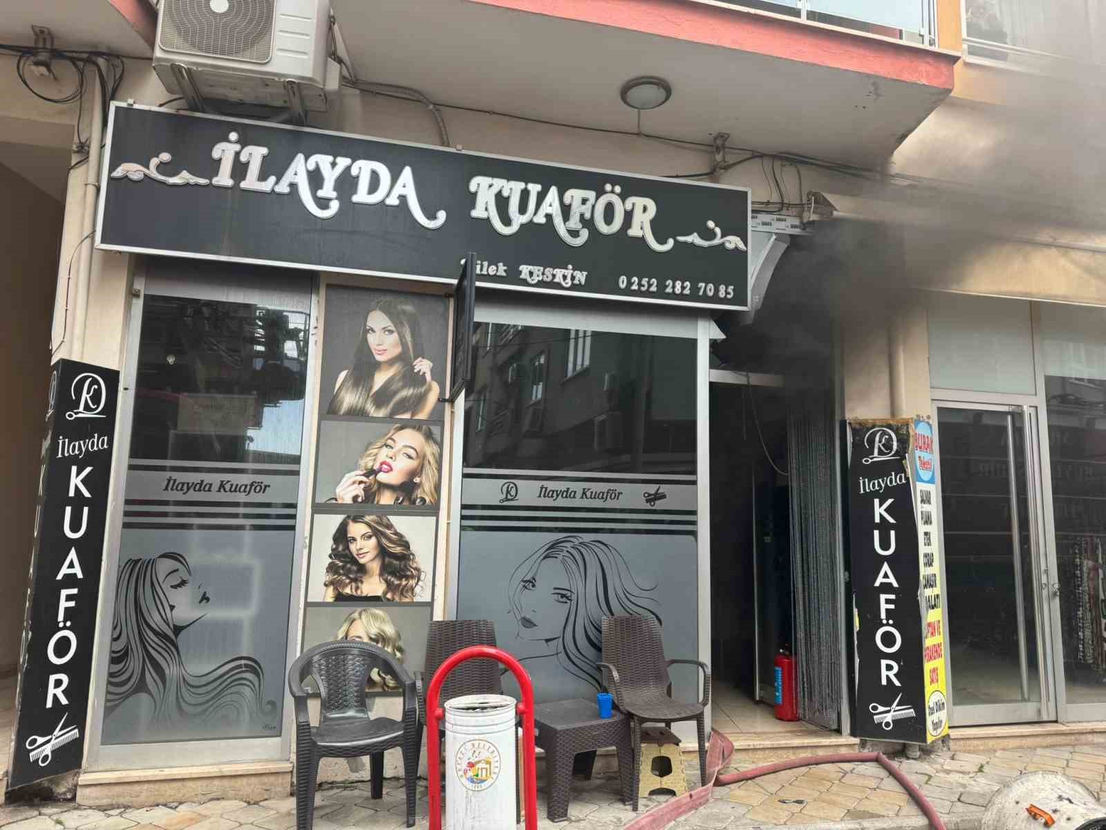 Kuafördeki yangın hızlı müdahale  ile söndürüldü
