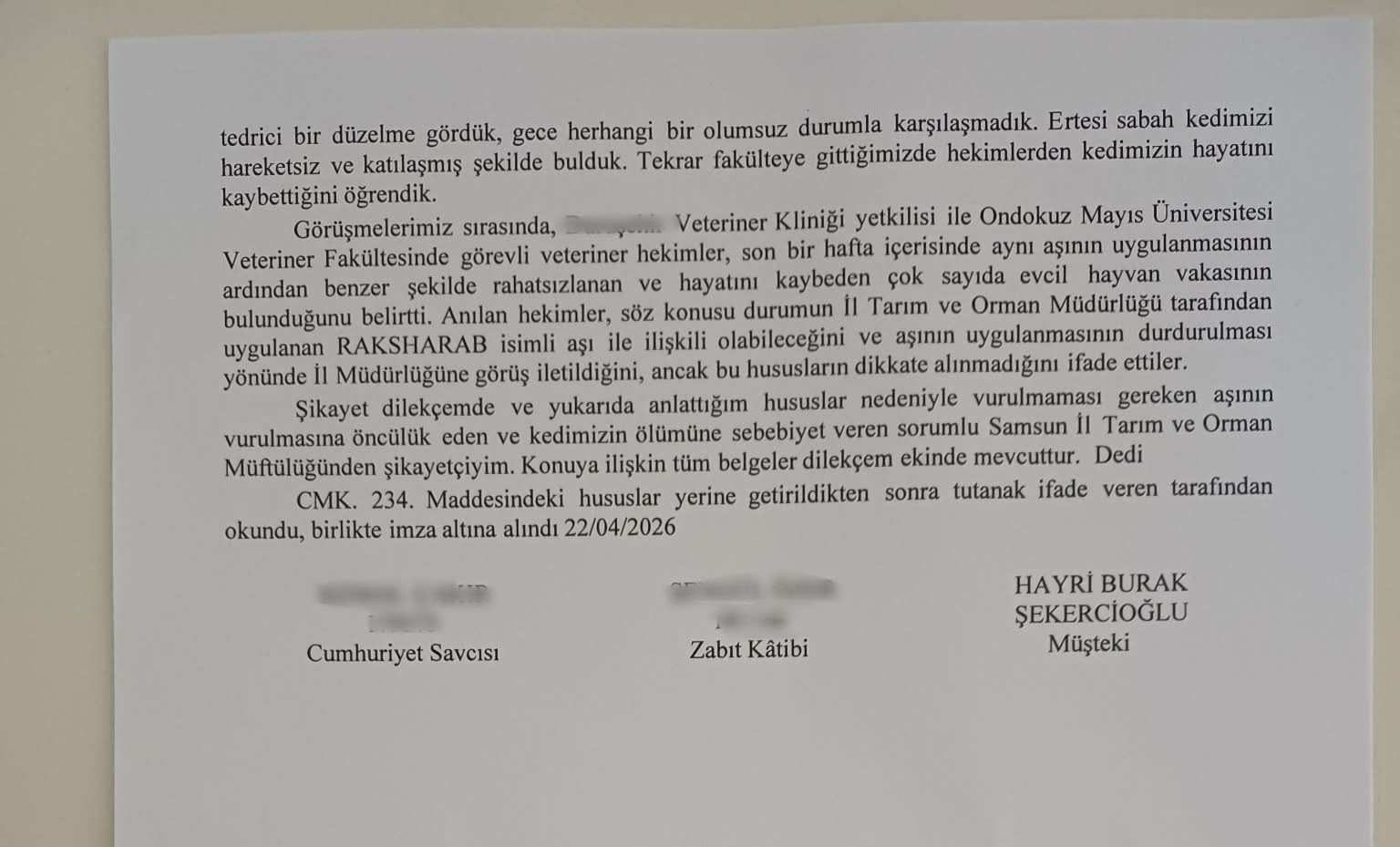 Kuduz aşısı sonrası kedileri ölen aile şikayetçi oldu
