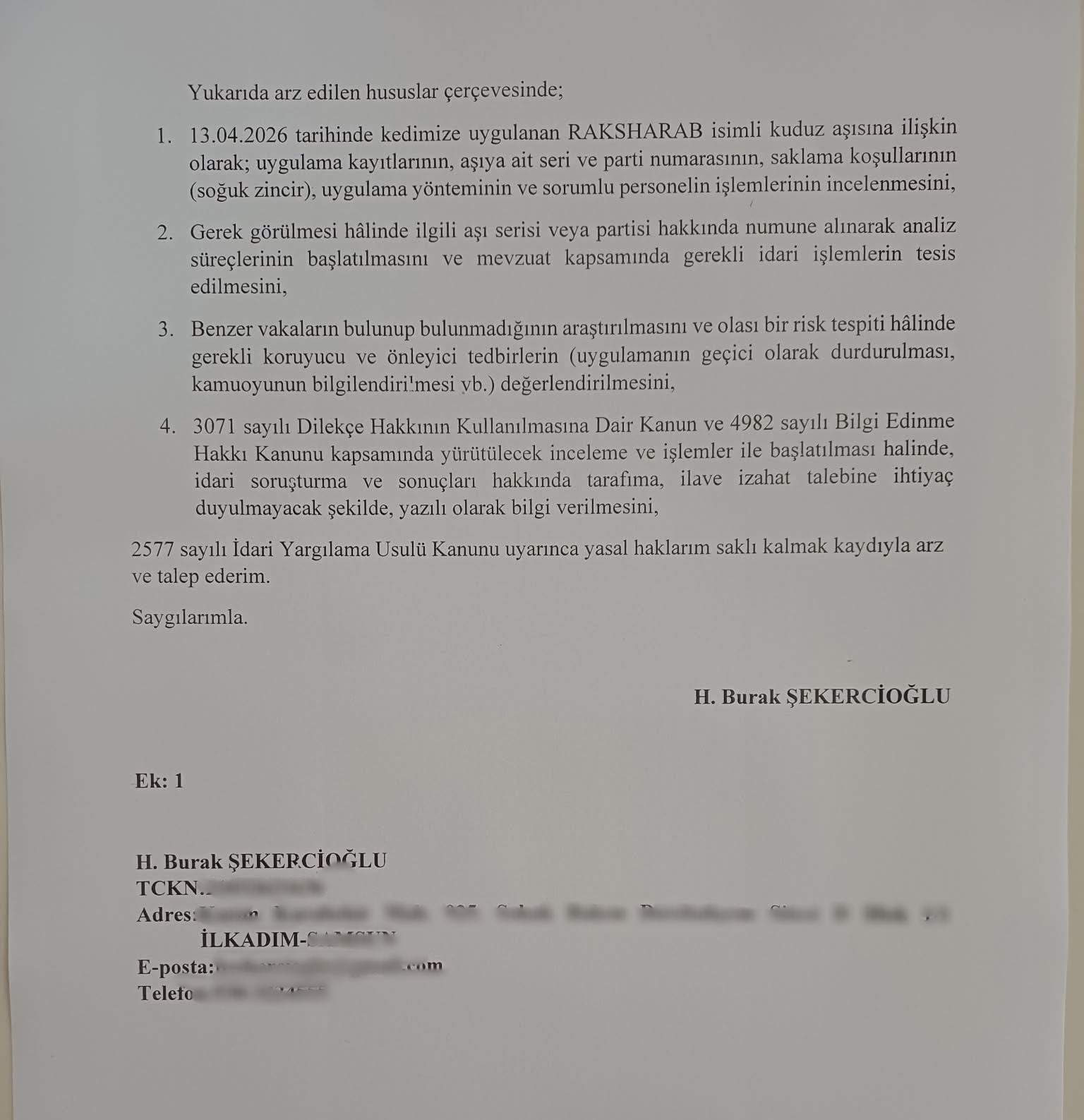 Kuduz aşısı sonrası kedileri ölen aile şikayetçi oldu
