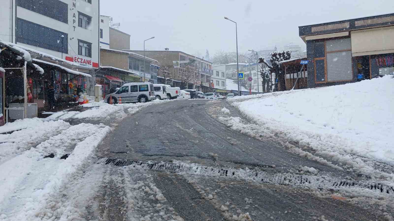 Kulp’ta kar yağışı etkili oldu, ilçe beyaza büründü

