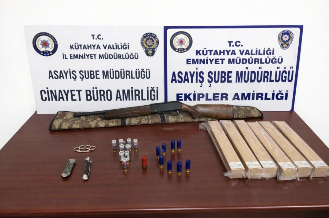 Kütahya İl Emniyet Müdürlüğünün iki haftalık bilançosu açıklandı
