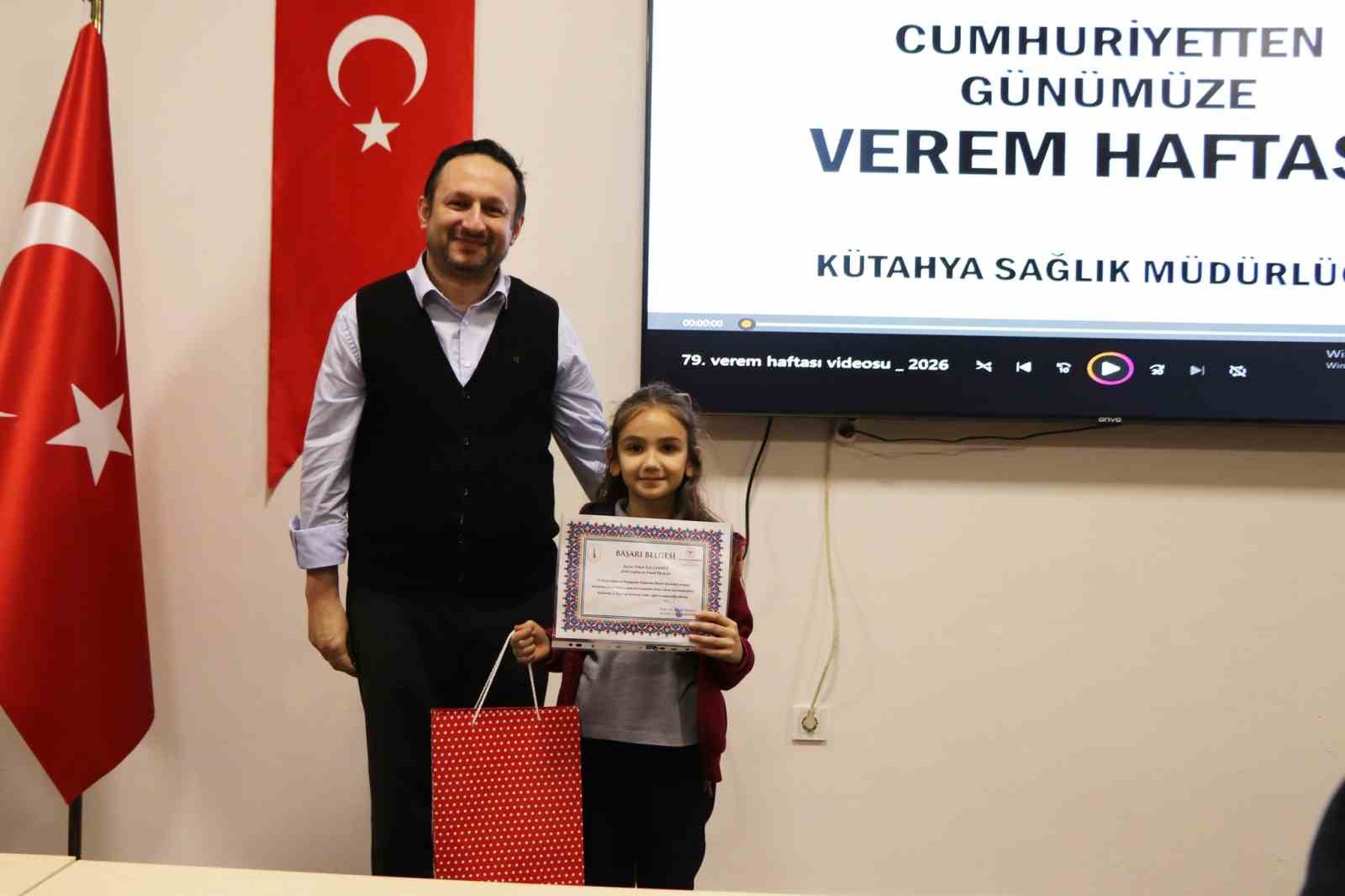 Kütahya’da ’79. Verem Eğitimi ve Farkındalık Haftası Ödülleri’ sahiplerini buldu
