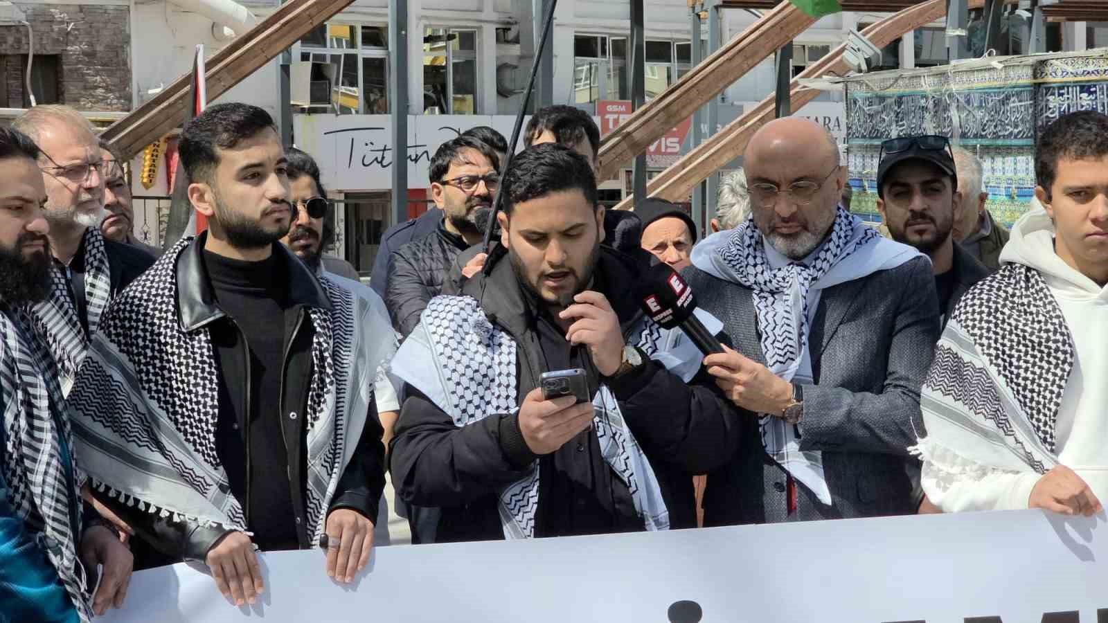 Kütahya’da İsrail’in Filistinli esirleri hedef alan idam cezası yasasına tepki
