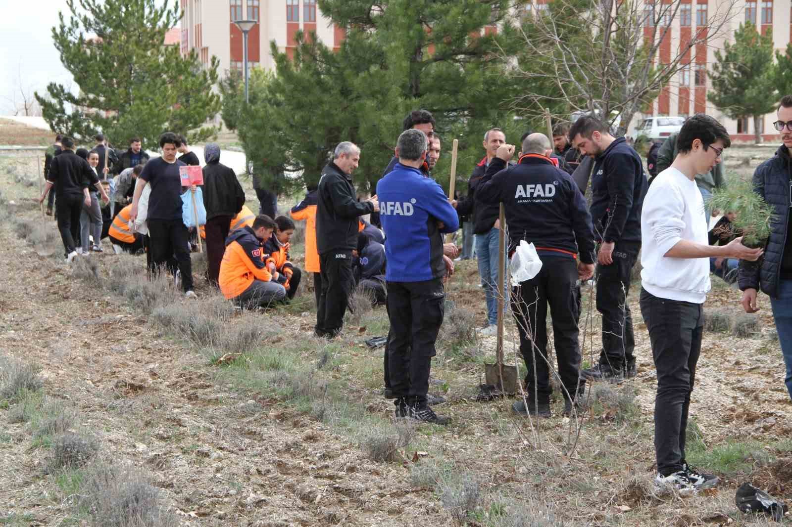 Kütahya’da şehit itfaiye eri anısına fidan dikildi
