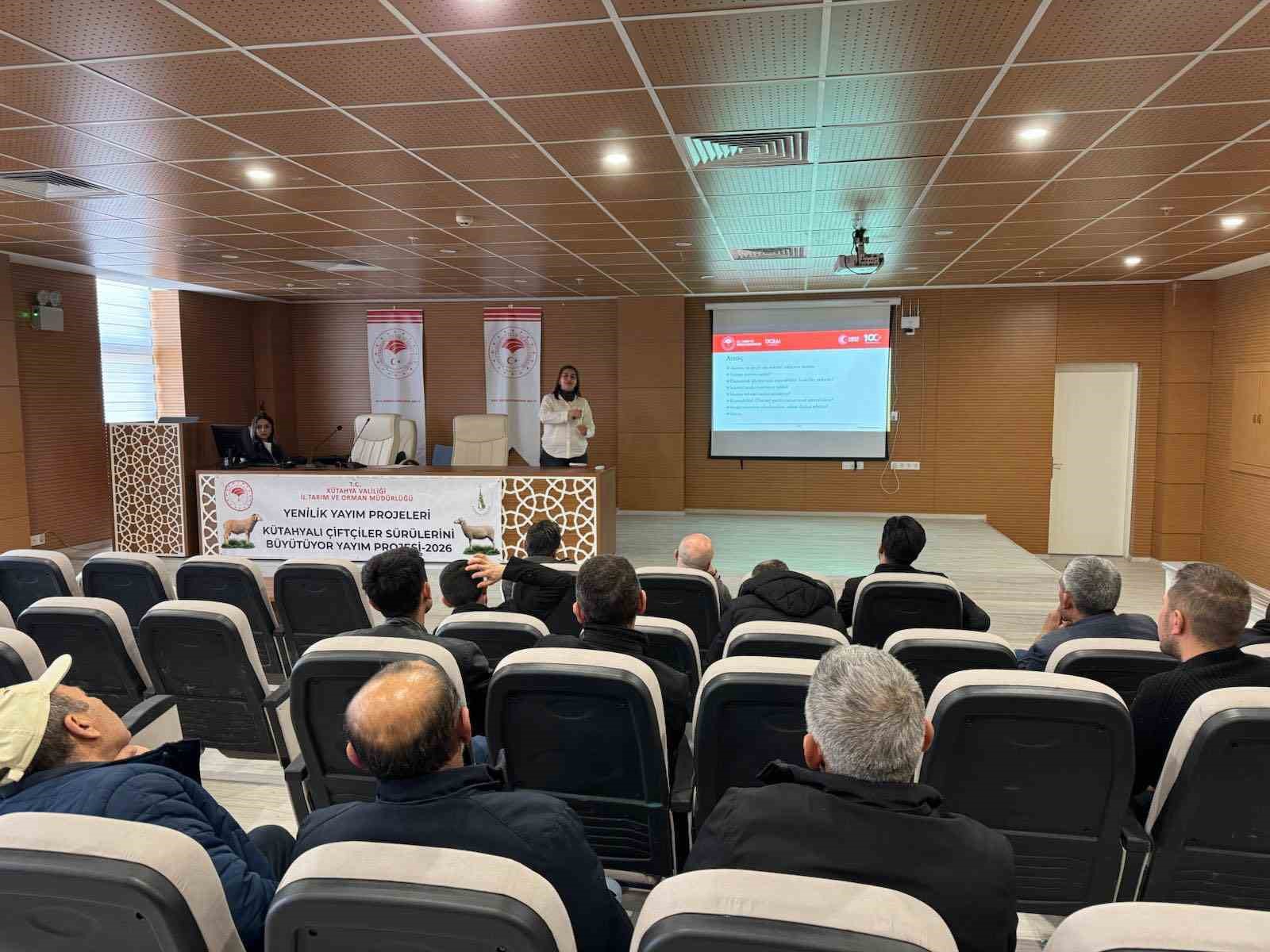 Kütahyalı küçükbaş hayvan yetiştiricilerine üretimi arttırmaya yönelik eğitim
