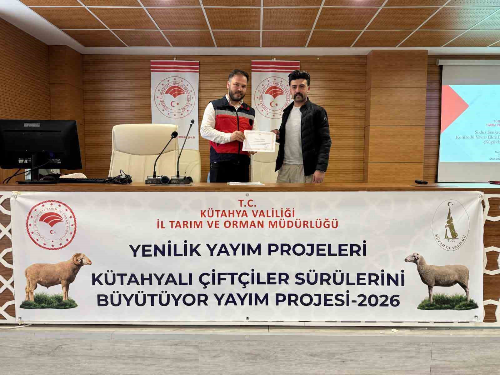 Kütahyalı küçükbaş hayvan yetiştiricilerine üretimi arttırmaya yönelik eğitim
