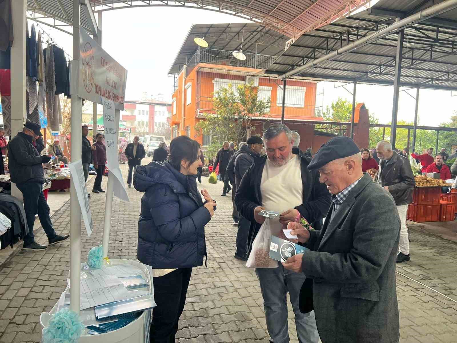 Kuyucak’ta sigarayı bırakmaya yönelik saha çalışması
