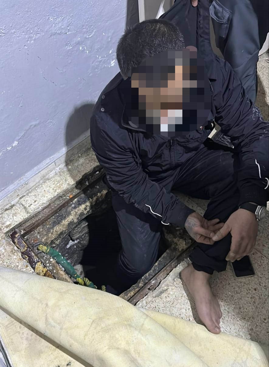 Kuyuya saklanan uyuşturucu hükümlüsü tutuklandı
