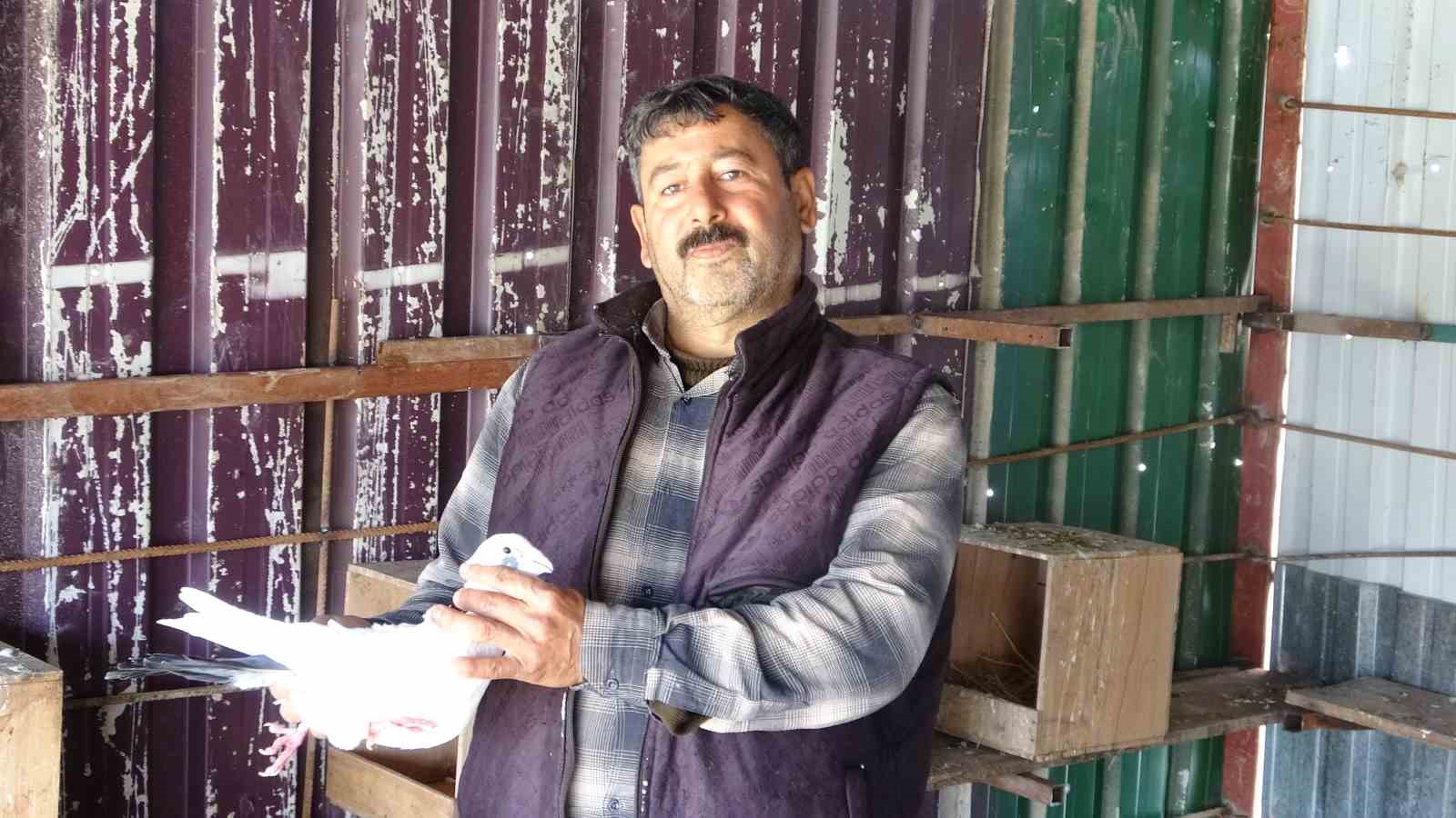 Kuzeninin 7 yaşındayken kendine verdiği güvercinle başlayan hevesini 45 yıldır yaşatıyor
