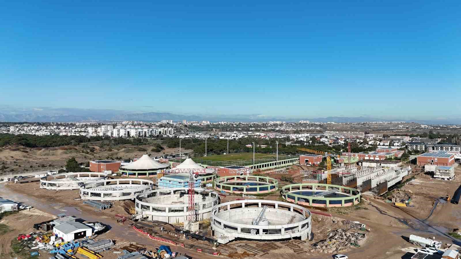 Lara Atıksu Arıtma Tesisi’nde kapasite arttırma çalışmaları hızla devam ediyor
