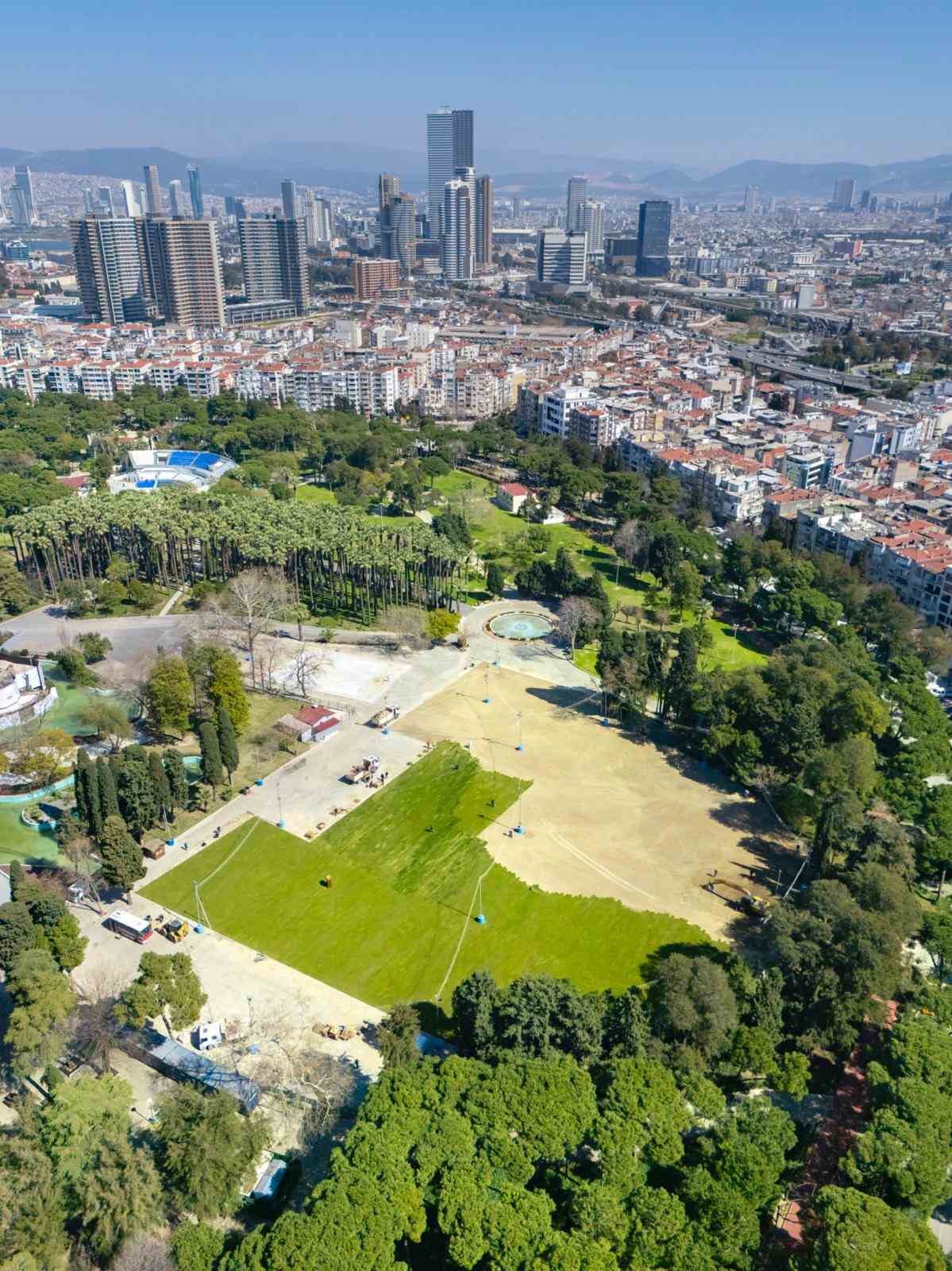 Lunapark alanına yeşille bütünleşen Zeytin Sahne geliyor
