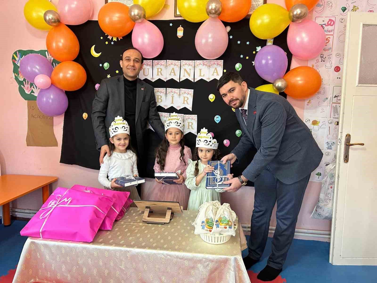 Mahmudiye’de minik öğrenciler Kur’an-ı Kerim’e geçti
