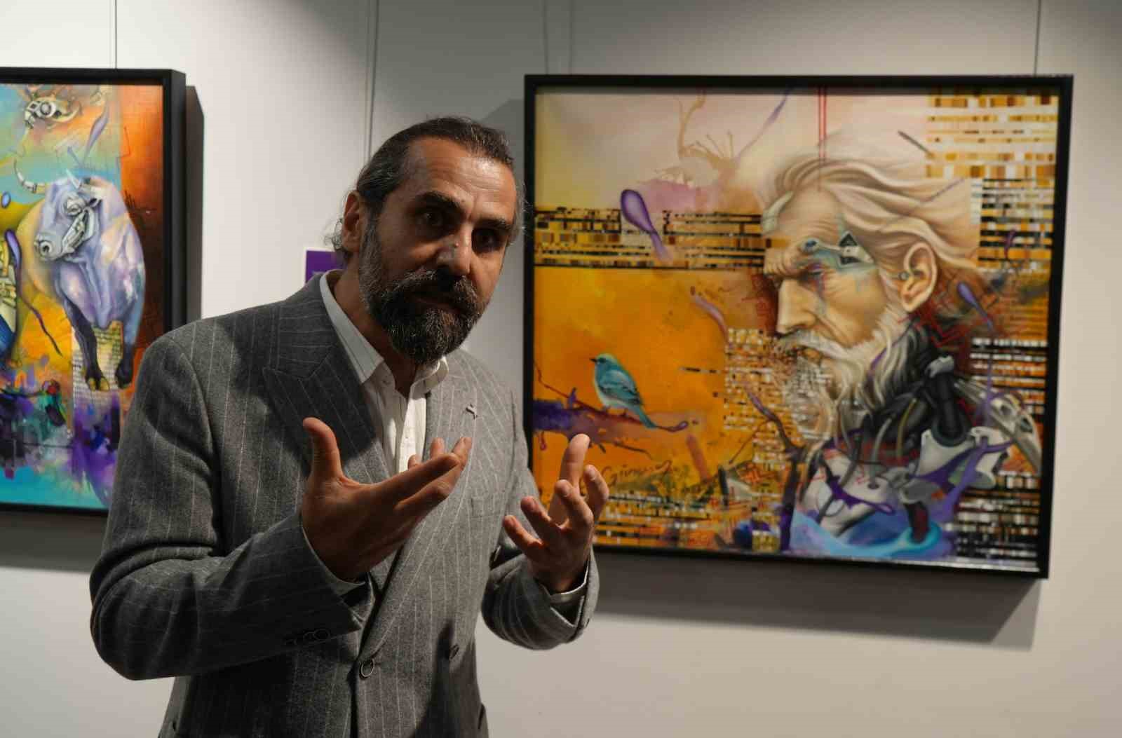 Makineleşen insan eleştirisi tuvale yansıdı: "Transhüman-izm" Samsun’da açıldı
