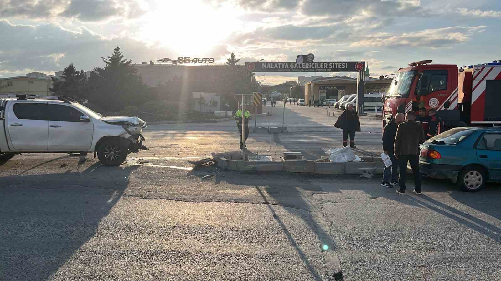 Malatya’da iki araç çarpıştı: 1 yaralı
