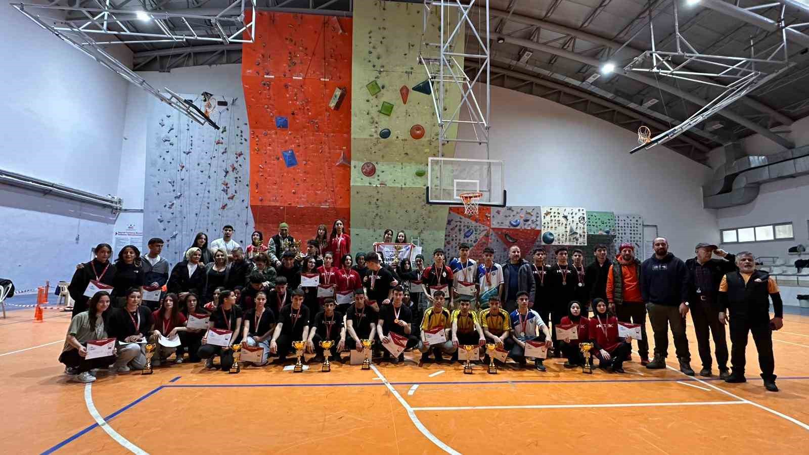 Malatya’da okul sporları tırmanış yarışmaları tamamlandı
