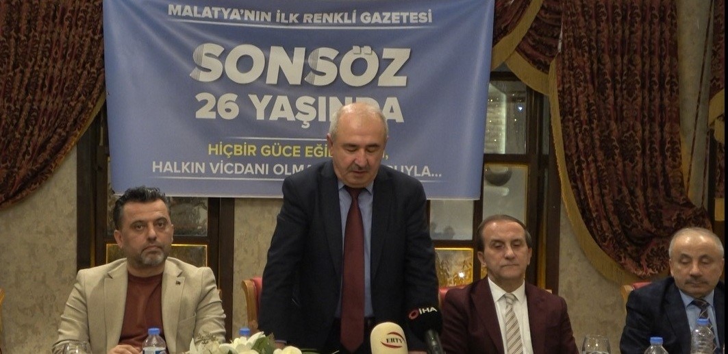 Malatya’nın ilk renkli gazetesi Sonsöz 26 yaşında
