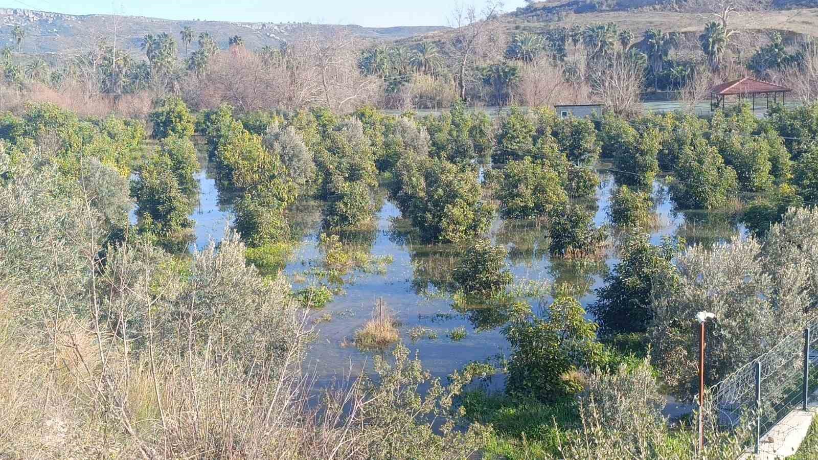 Manavgat Irmağı taştı, Antalya-Alanya otoban şantiyesi sular altında kaldı
