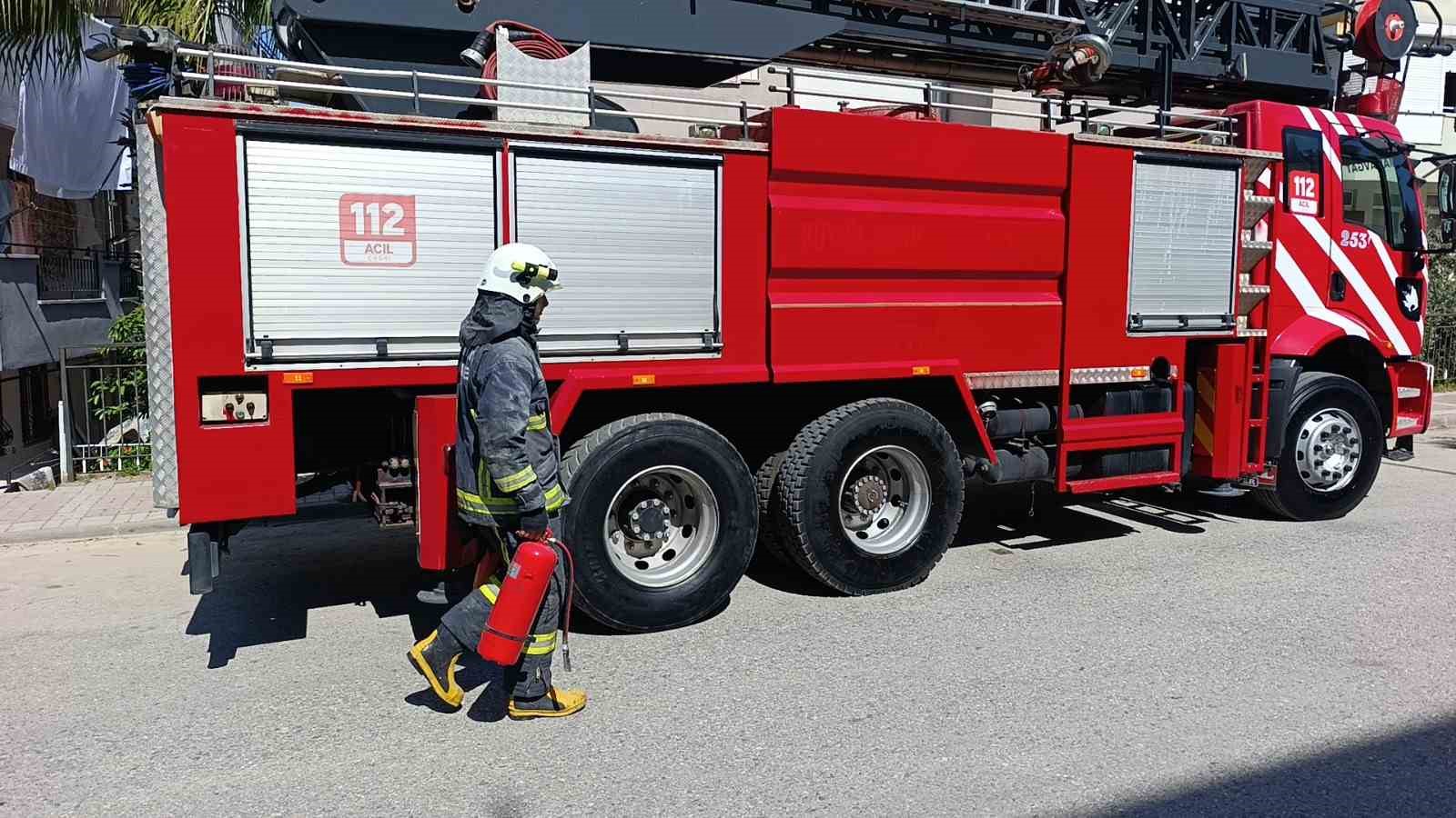 Manavgat’ta baca yangını söndürüldü
