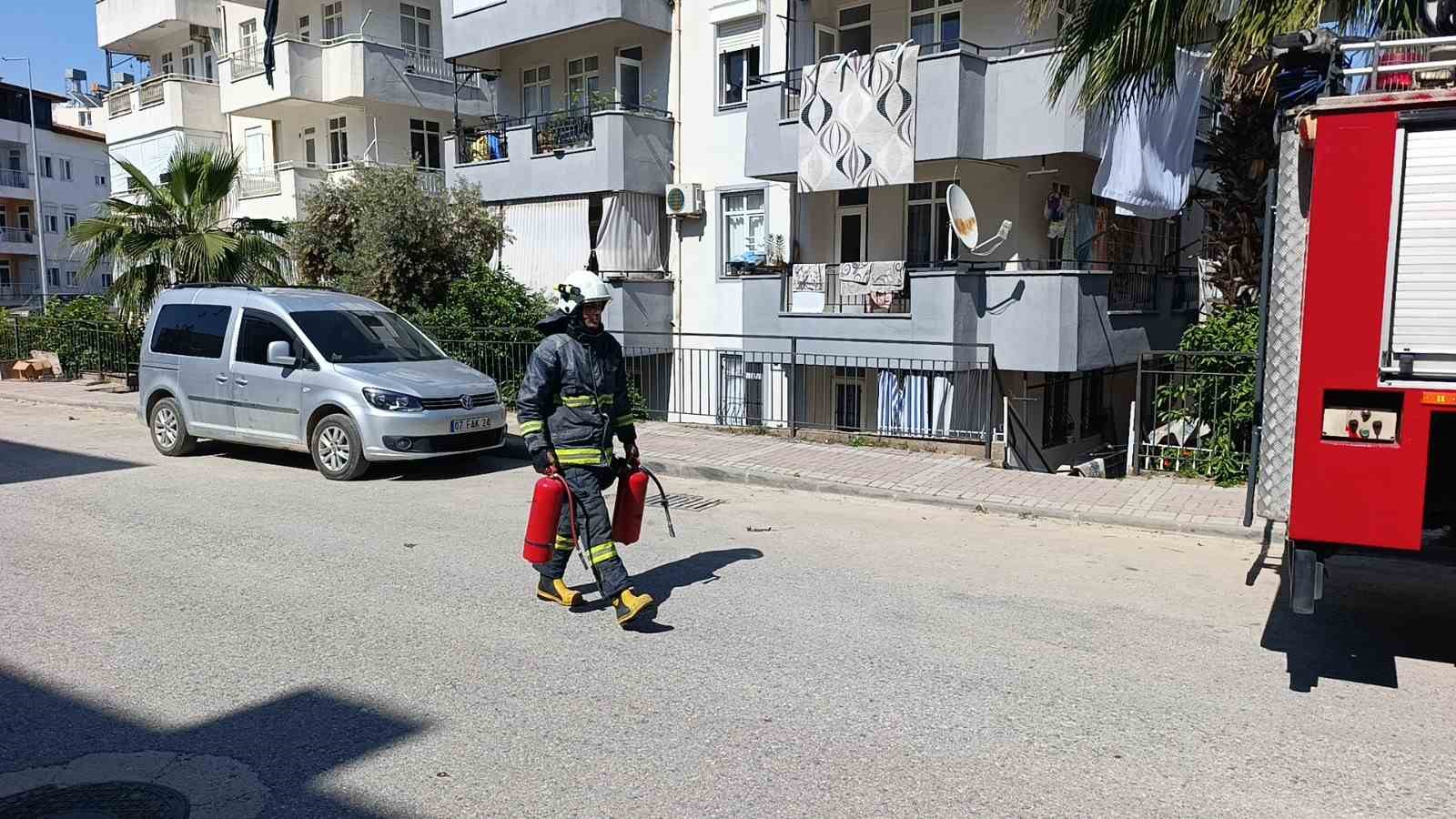 Manavgat’ta baca yangını söndürüldü
