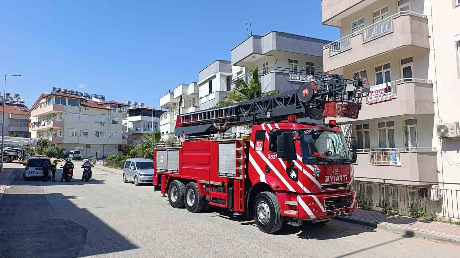 Manavgat’ta baca yangını söndürüldü
