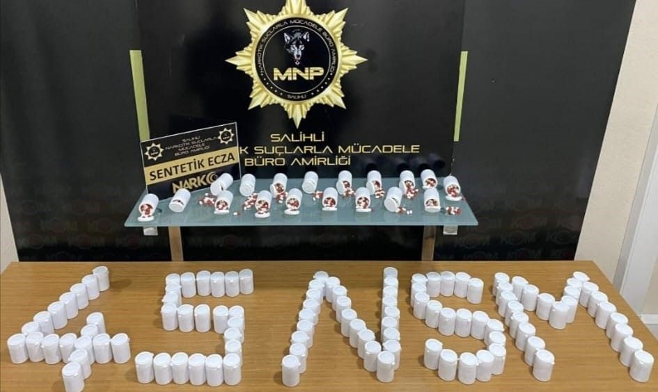 Manisa’da 14 bin 866 adet sentetik hap ele geçirildi
