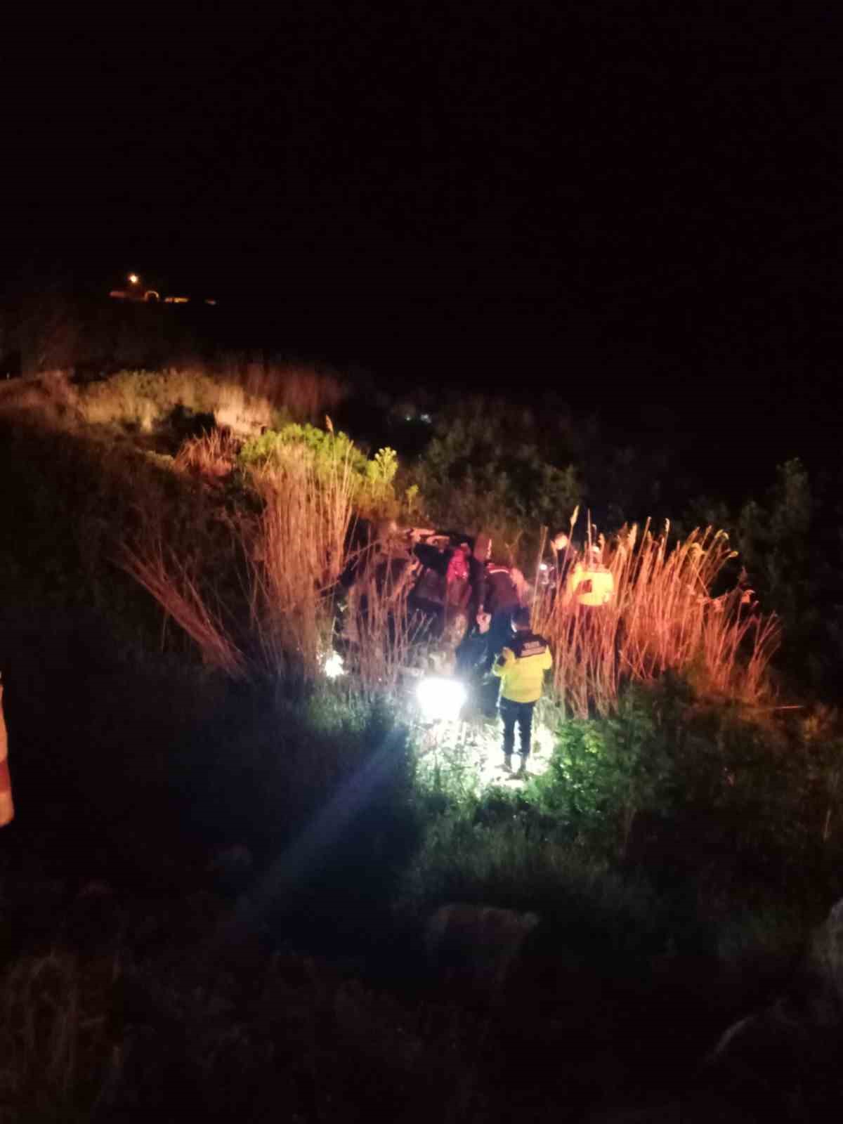 Manyas’ta tek taraflı trafik kazası
