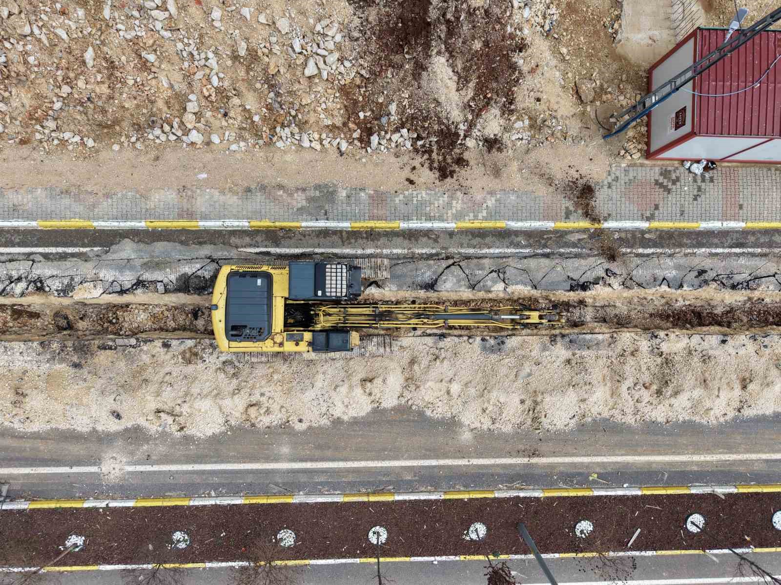 Mardin’de bir mahallede daha atıksu hattı döşeme çalışması tamamlandı
