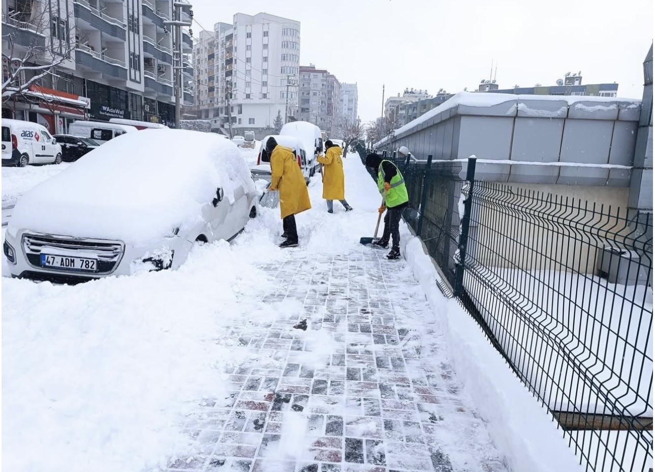 Mardin’de son yılların en yoğun kar yağışı
