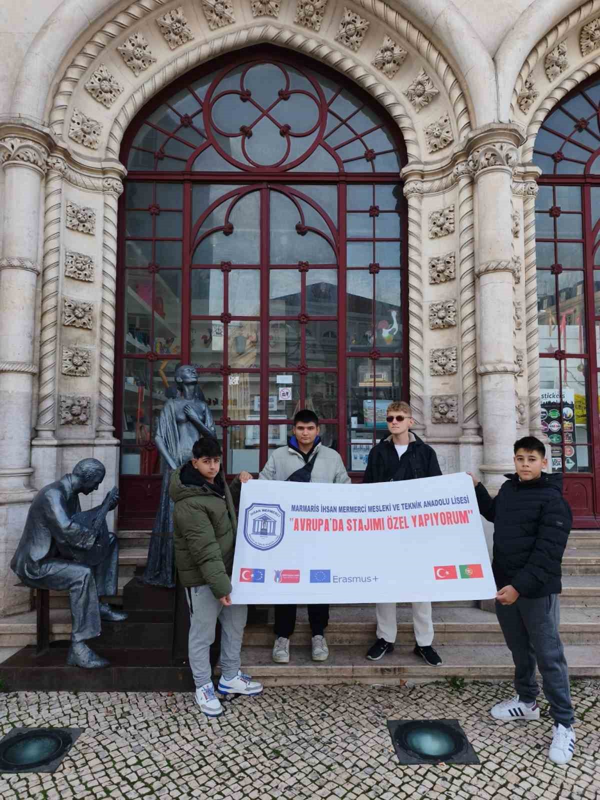 Marmarisli öğrenciler ‘Avrupa’da stajımı özel yapıyorum’ projesiyle Portekiz’de staj yaptı
