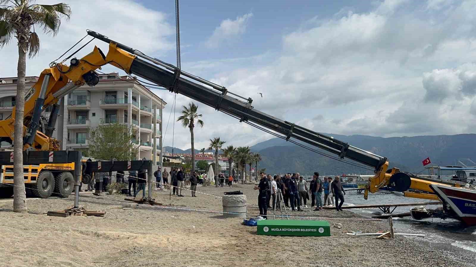 Marmaris’teki ’vinç’ kazasında 2 gözaltı
