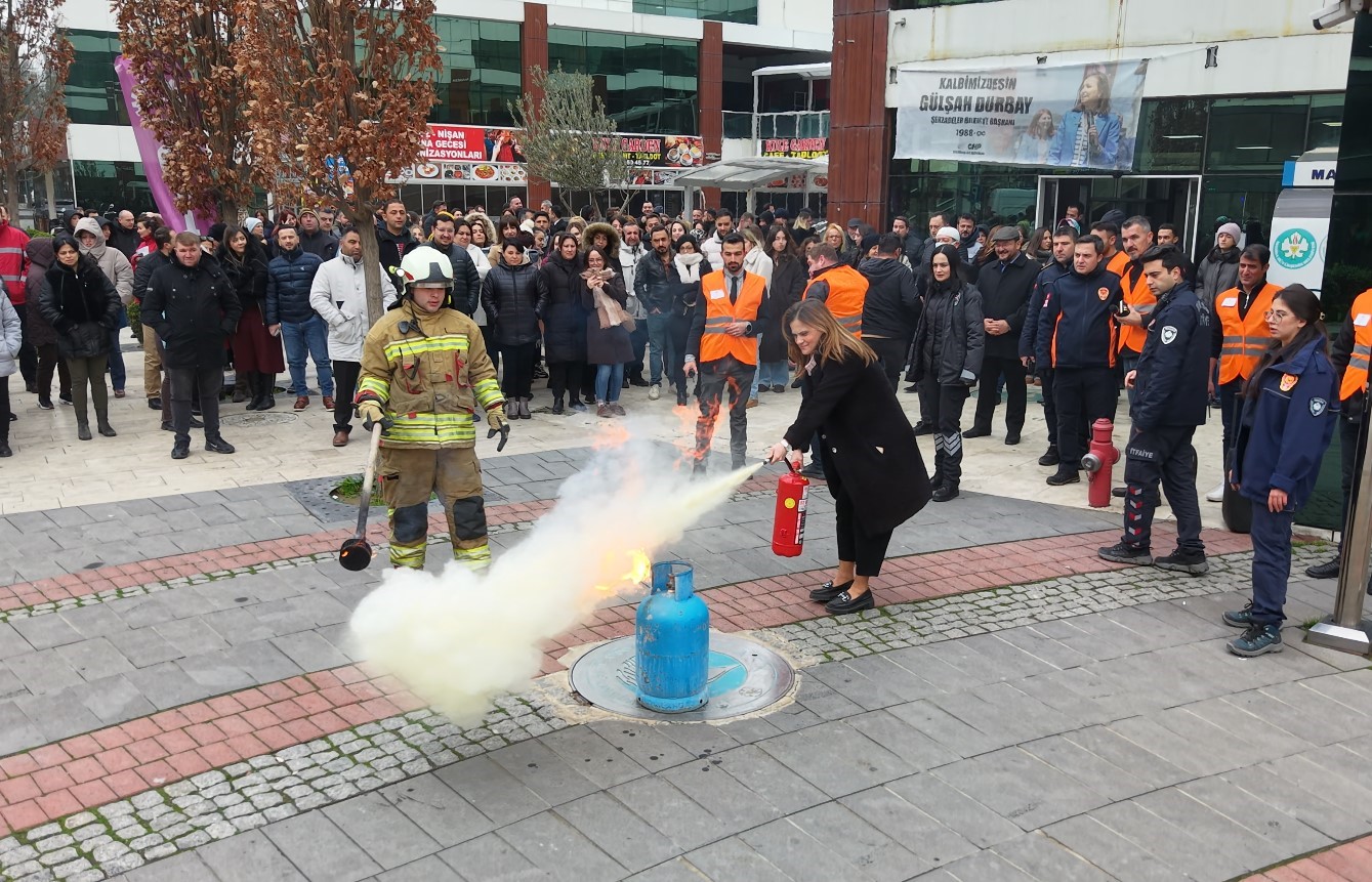 MASKİ’de yangın tatbikatı
