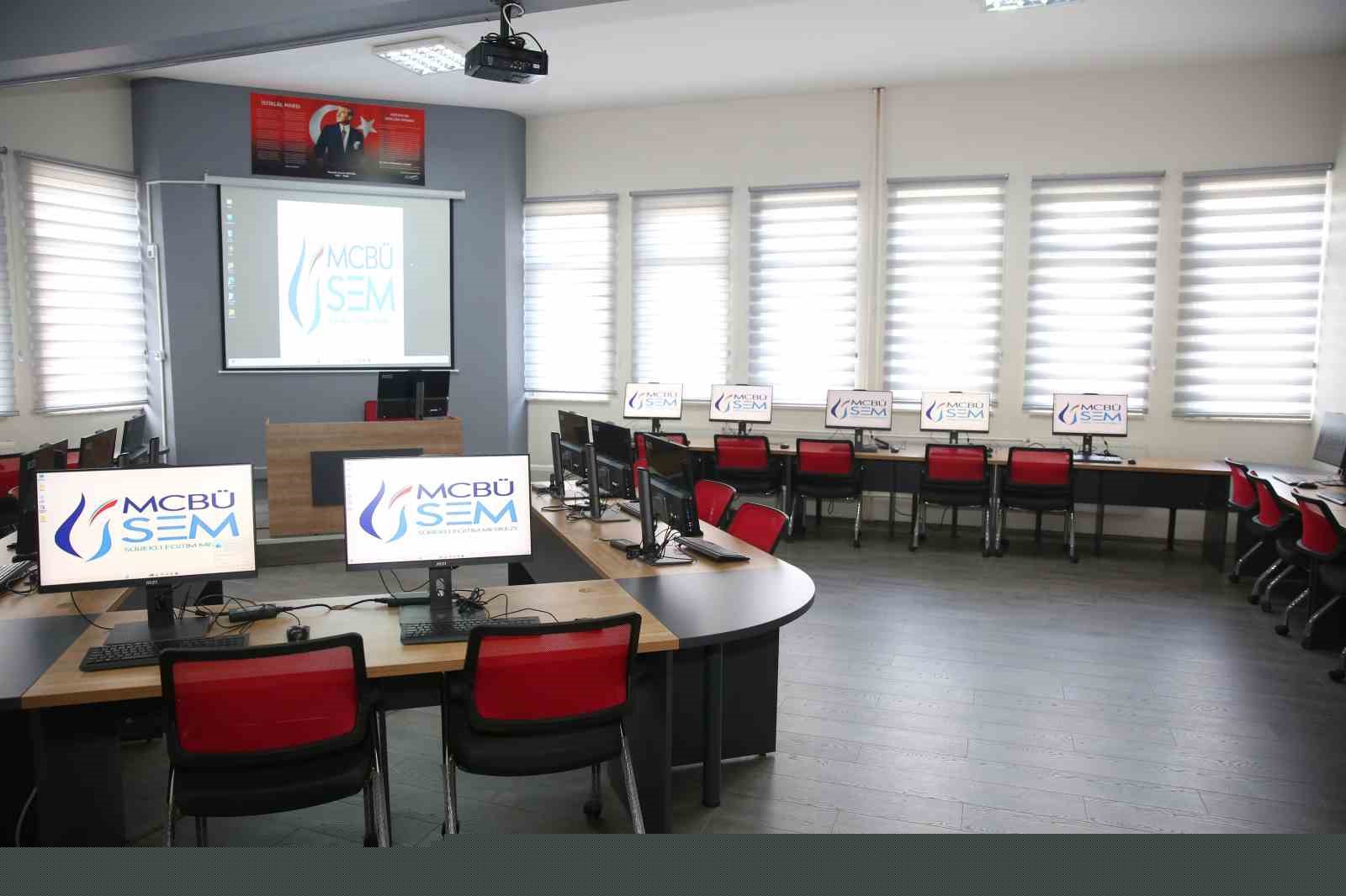 MCBÜSEM’de yeni bilgisayar laboratuvarı hizmete açıldı
