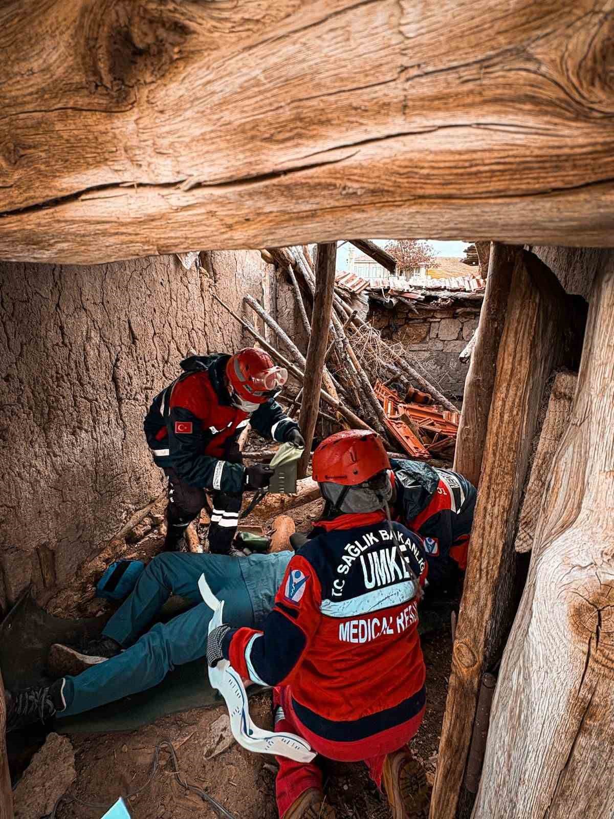 Medikal kurtarma eğitim tatbikatı gerçekleştirildi
