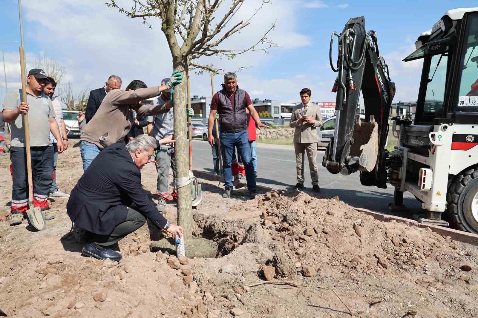 Melikgazi, ağaçlandırma çalışmaları ile geleceğe daha yeşil bir miras bırakıyor
